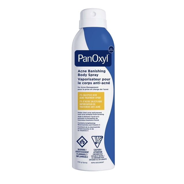PanOxyl Acne Banishing 2% Salicylic Acid Body Spray, 164 g