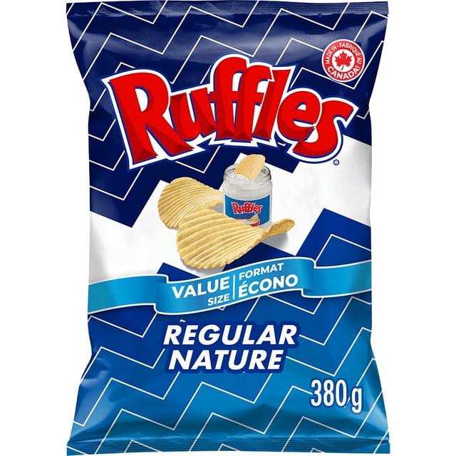 Ruffles Regular Potato Chips, 380 g