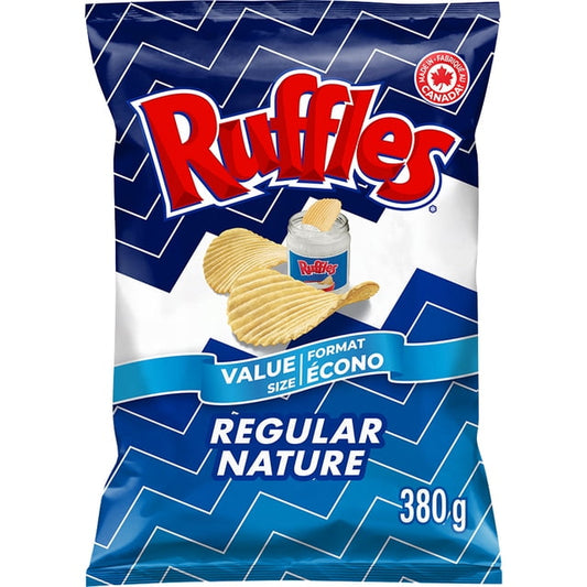 Ruffles Regular Potato Chips, 380 g