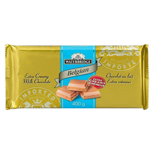 Waterbridge Premium Extra Creamy Milk Chocolate Bar 400g