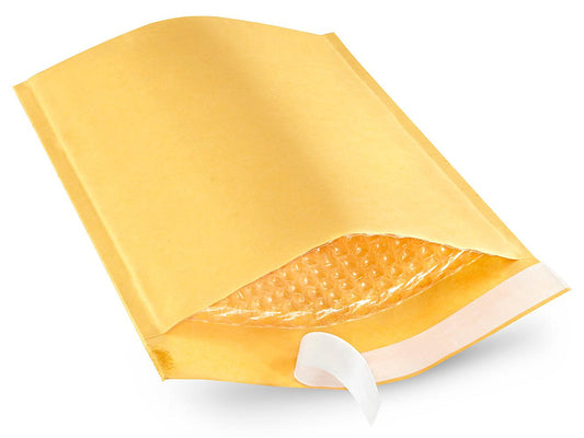 Gold Kraft Bubble Mailers - #2 8 1/2 x 12" (Case of 100)
