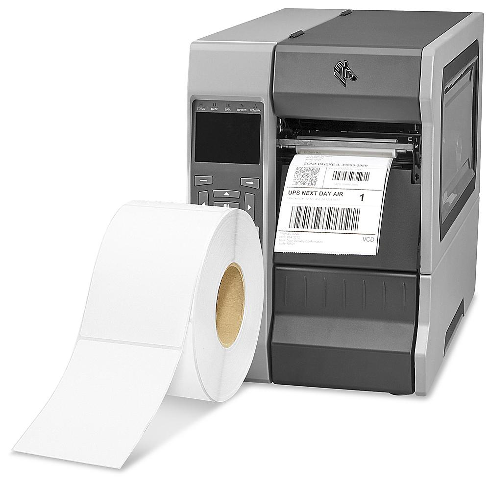 Industrial Direct Thermal Labels 3" Core - 2 x 4" (1,400 labels/roll)