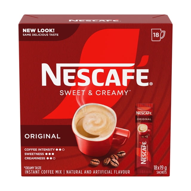 NESCAFE Sweet and Creamy Instant Coffee Mix, 350 g, 18 Count