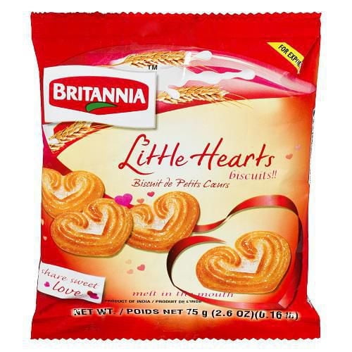 Britannia Little Hearts Cookies 75g
