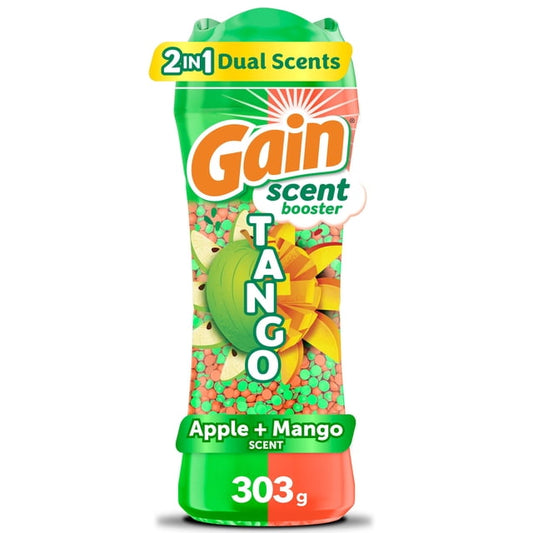 Gain Tango 2-in-1 Apple and Mango Regular Scent Booster Beads, 303 g