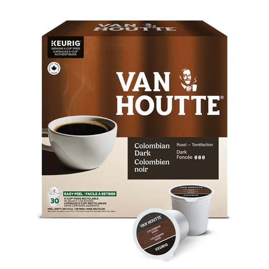 Van Houtte Colombian Dark K-Cup Coffee Pods, 298 g, 30 Count