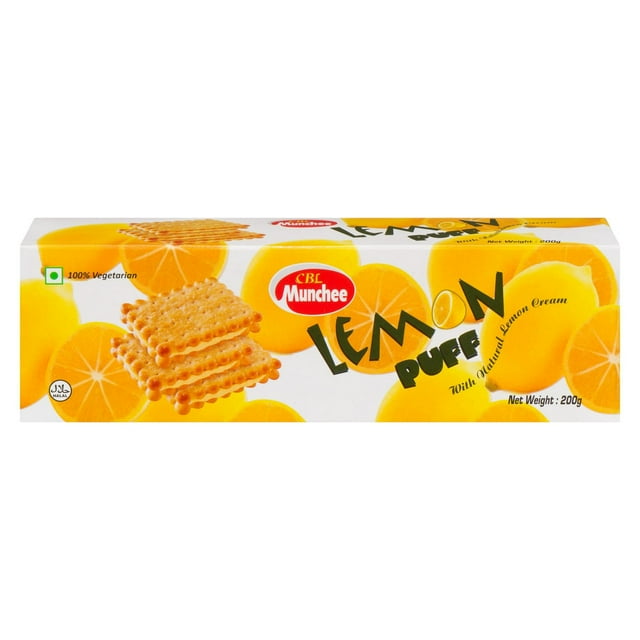 Munchee Lemon Puff Biscuits 200g
