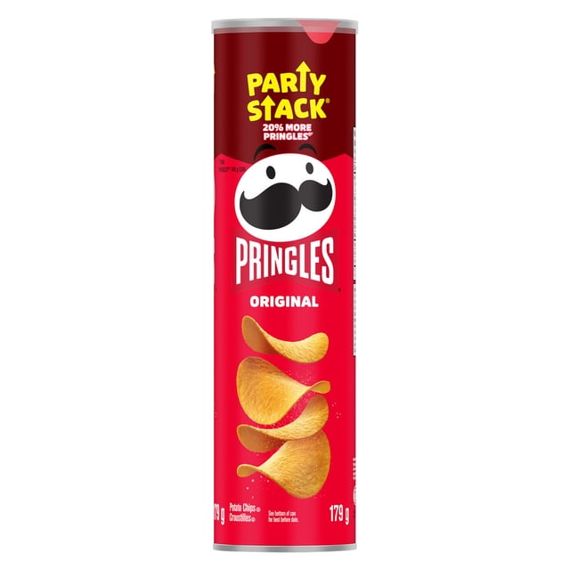 Pringles Party Stack Original Potato Chips, 179 g