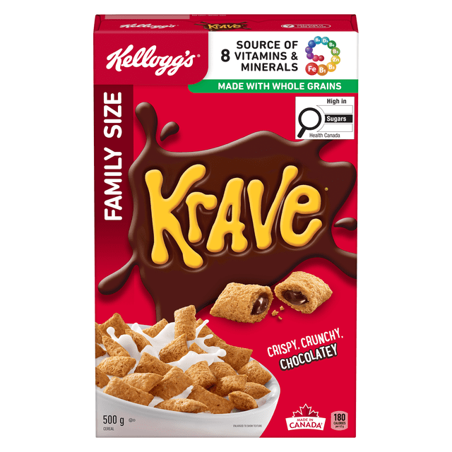 Kellogg's Krave Cereal, 500 g