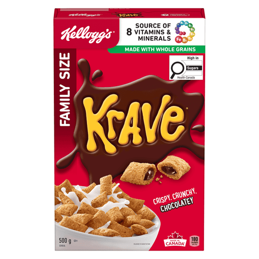 Kellogg's Krave Cereal, 500 g