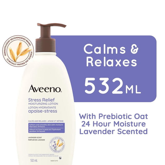 Aveeno Stress Relief Lavender Moisturizing Lotion, 532 g