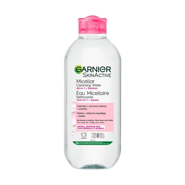 Garnier Micellar Water Sensitive Makeup Remover, 400 g