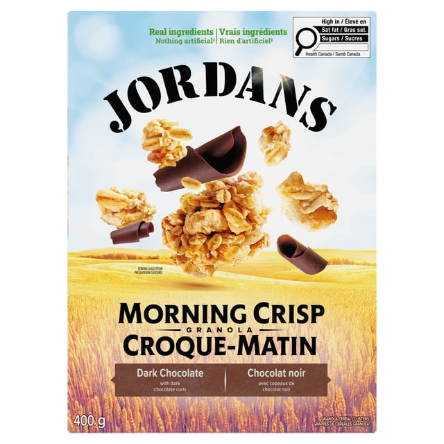 Jordans Morning Crisp Dark Chocolate Granola Cereal, 400 g