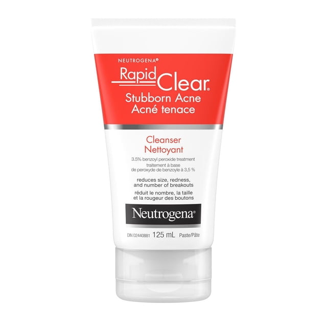 Neutrogena Rapid Clear Stubborn Acne Facial Cleanser, 125 g