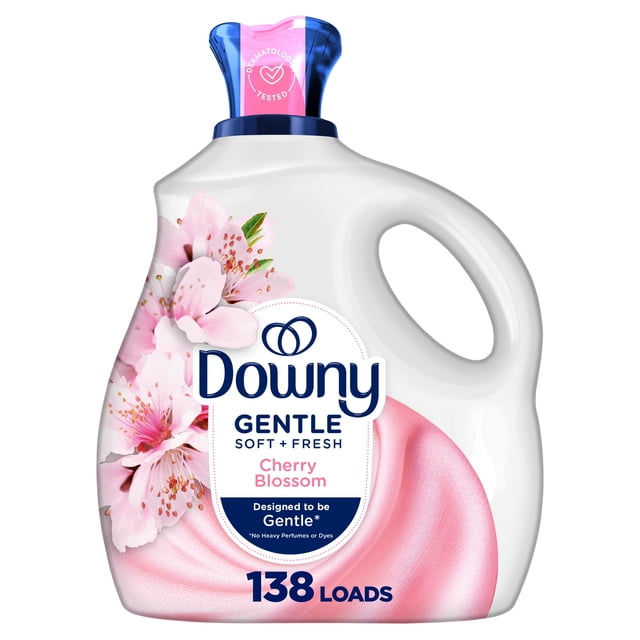 Downy Gentle Soft + Fresh Cherry Blossom Liquid Fabric Softener, 2760 g