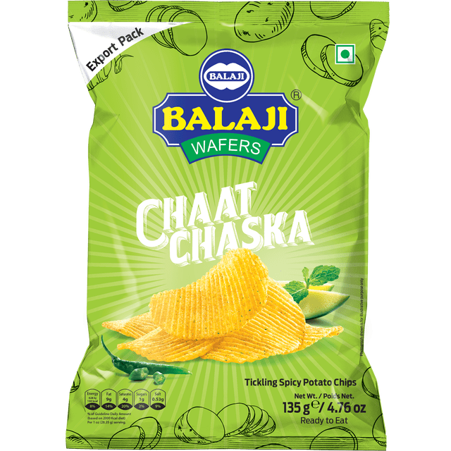 Balaji Chat Chaska Potato Chips, 135 g