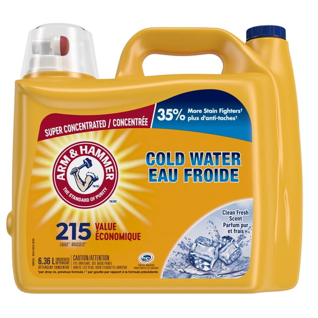 Arm & Hammer Cold Water Clean Fresh Liquid Laundry Detergent, 6360 g
