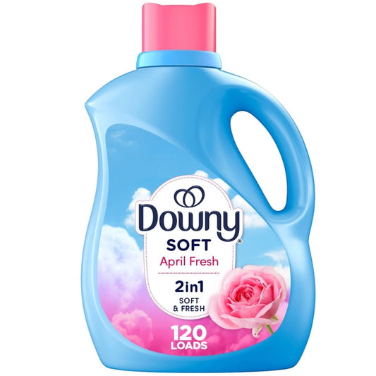 Downy 2 in 1 Soft and Fresh April Fresh 120WL Liquid Fabric Softener, 2647 g