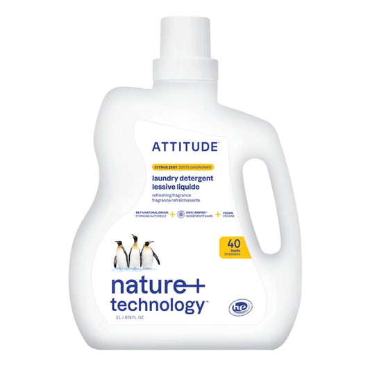 Attitude Citrus Zest Laundry Detergent, 2000 g
