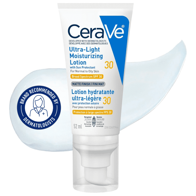 CeraVe Ultra-Light SPF 30 Face Moisturizer, 52 g