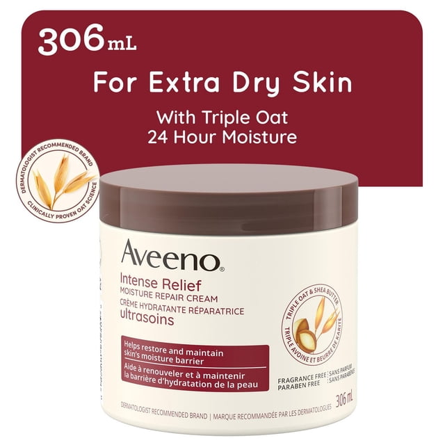 Aveeno Intense Relief Moisture Repair Cream, 306 g