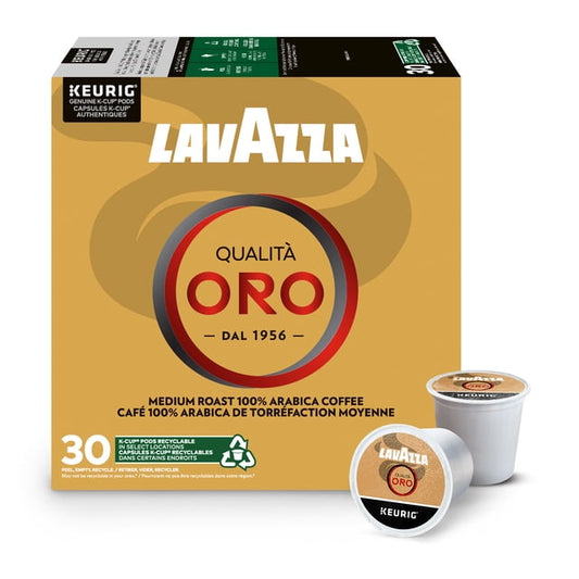 Lavazza Qualita Oro K-Cup Coffee Pods 30 Count, 330 g, 30 Count