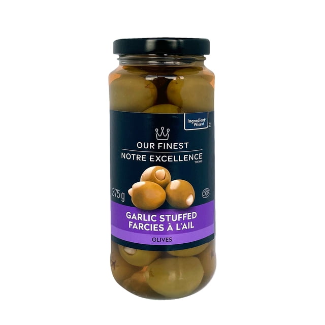 Our Finest Garlic Stuffed Olives, 377 g