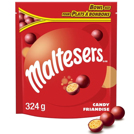 MALTESERS Milk Chocolate Candy Bites Bowl Size Bag 324g
