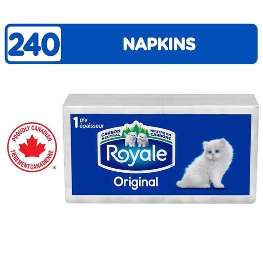 Royale Lunch 1-Ply Paper Napkins, 500 g, 240 Count