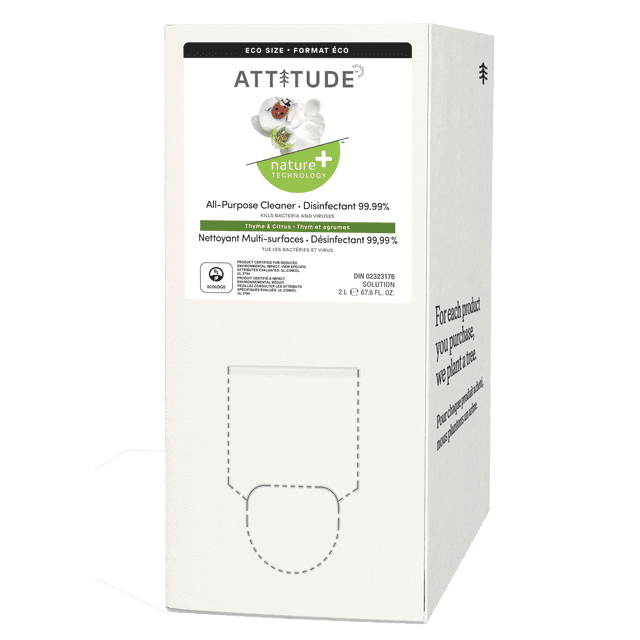 Attitude Thyme & Citrus Disinfectant 99.9% Cleaner, 2000 g