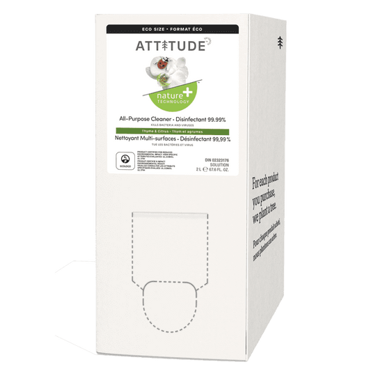 Attitude Thyme & Citrus Disinfectant 99.9% Cleaner, 2000 g
