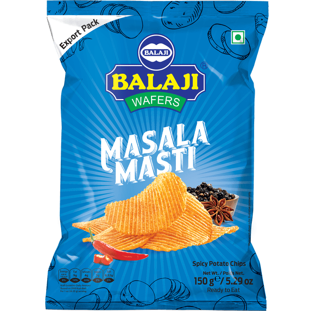 Balaji Masala Masti Potato Chips, 150 g