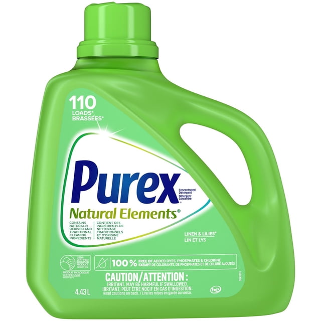 Purex Natural Elements Linen & Lillies Concentrated Liquid Laundry Detergent, 4430 g