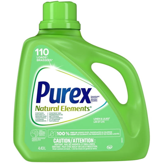 Purex Natural Elements Linen & Lillies Concentrated Liquid Laundry Detergent, 4430 g