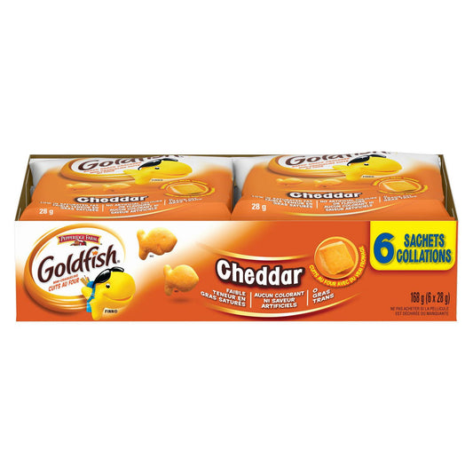 Goldfish Cheddar Crackers Snack Packs 168g