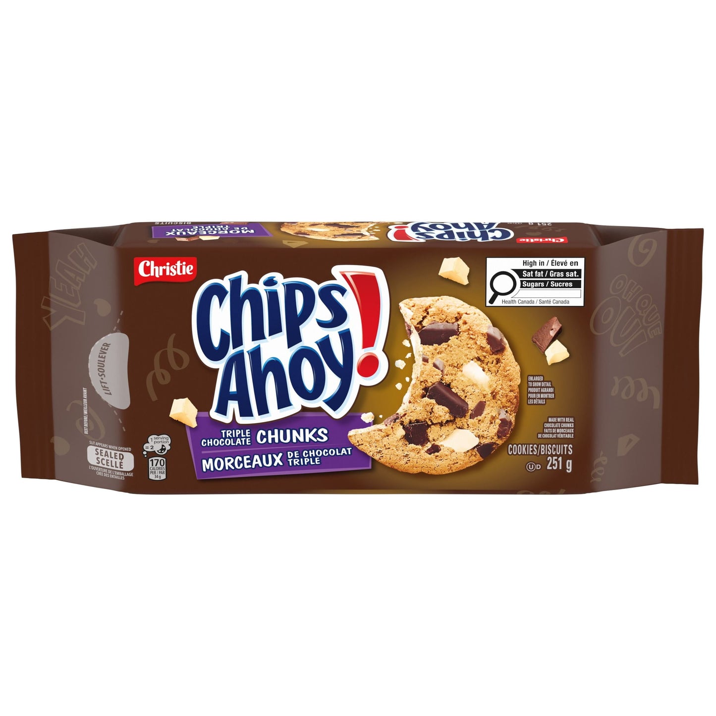 Chips Ahoy Chunks Triple Chocolate Cookies 280g
