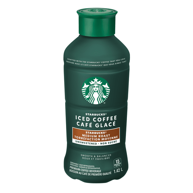 Starbucks Medium Roast Unsweetened Iced Coffee Bottle, 1420 g