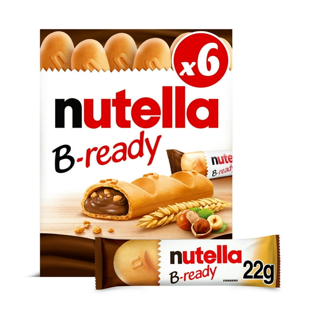 Nutella B Ready Snack Bars Crispy Wafer Filled With Delicious Nutella 22g