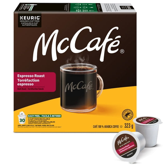 McCafe Premium Espresso Dark Roast K-Cup Coffee Pods 30 Pods, 323 g, 30 Count
