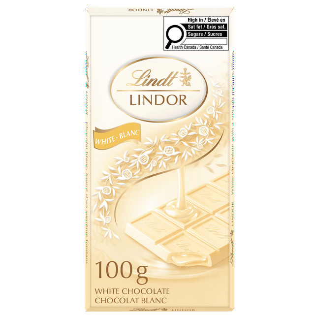 Lindt Lindor White Chocolate Bar 100g