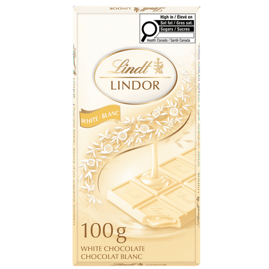 Lindt Lindor White Chocolate Bar 100g