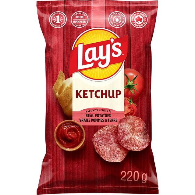 Lay's Ketchup Potato Chips, 220 g