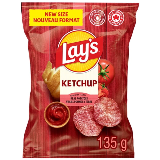Lay's Ketchup Potato Chips, 135 g