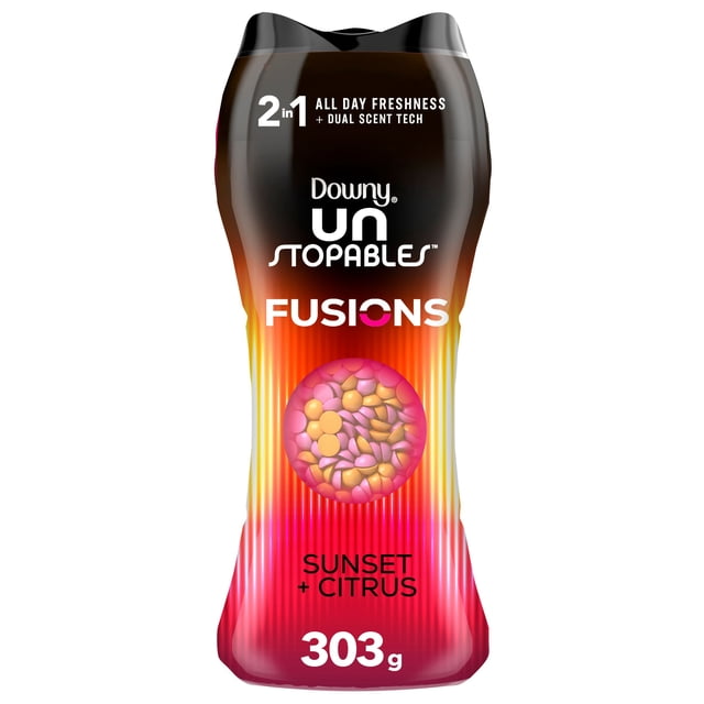 Downy Unstopables Fusions Sunset & Citrus Scent Booster Beads, 303 g