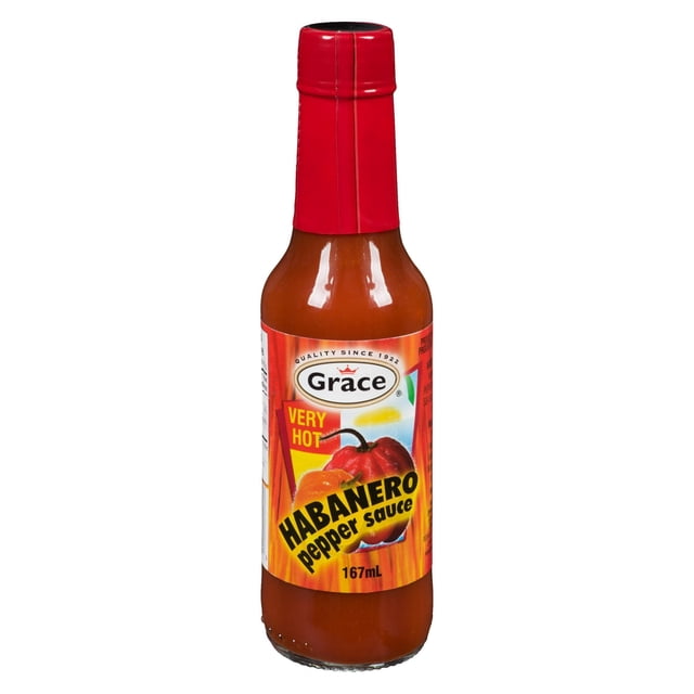 Grace Hot Habanero Pepper Hot Sauce, 155 g