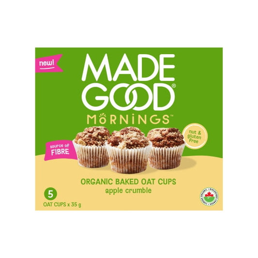 MadeGood Apple Crumble Baked Oat Cups Oat Cups, 175 g, 5 Count