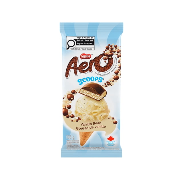AERO Scoops Vanilla Bean Milk Chocolate Vanilla Bean Ice Cream Flavoured Filling