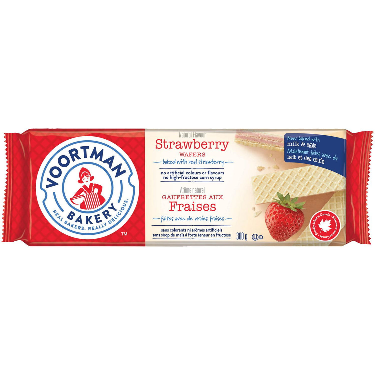 Voortman Bakery Strawberry Wafer Cookies 300g
