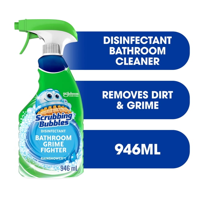Scrubbing Bubbles Bathroom Disinfectant Rainshower Cleaner Spray, 946 g