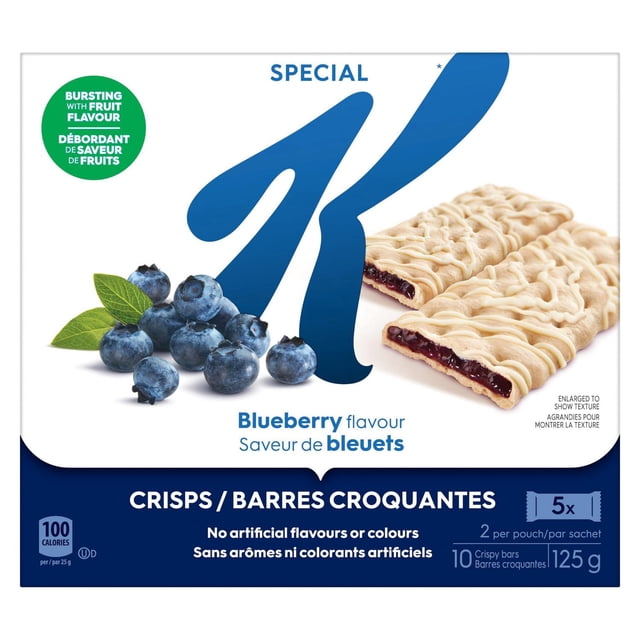 Kellogg's Special K Blueberry Fruit Crisps Fruit Crisps, 125 g, 10 Count